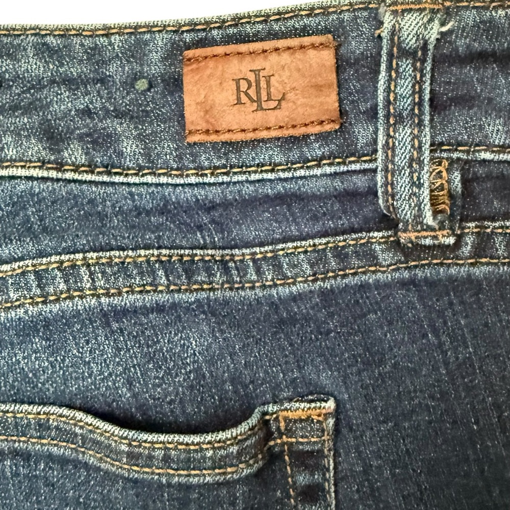 Lauren Ralph Lauren Women’s Sz 16 Modern Straight Leg Curvy Jeans - Picture 5 of 8